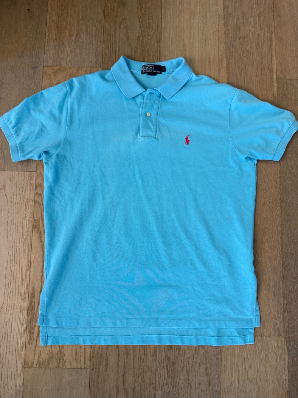 EUC Men’s Vintage Y2K Polo Ralph Lauren Aqua Polo Shirt - Size L